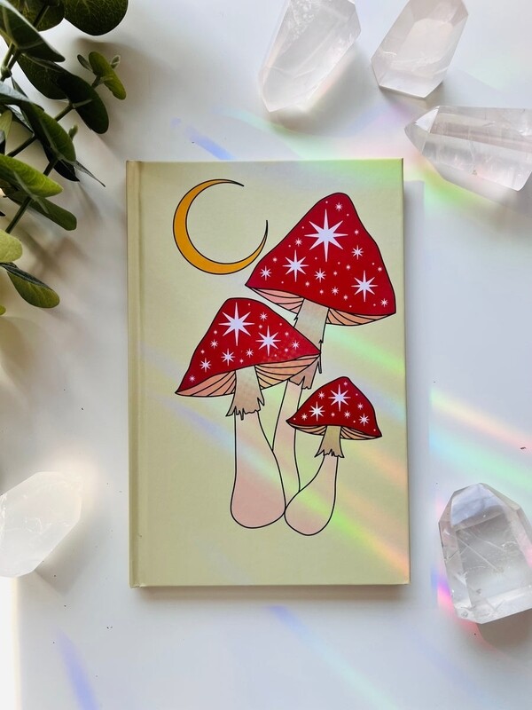 Mushrooms @ Midnight Lined Journal