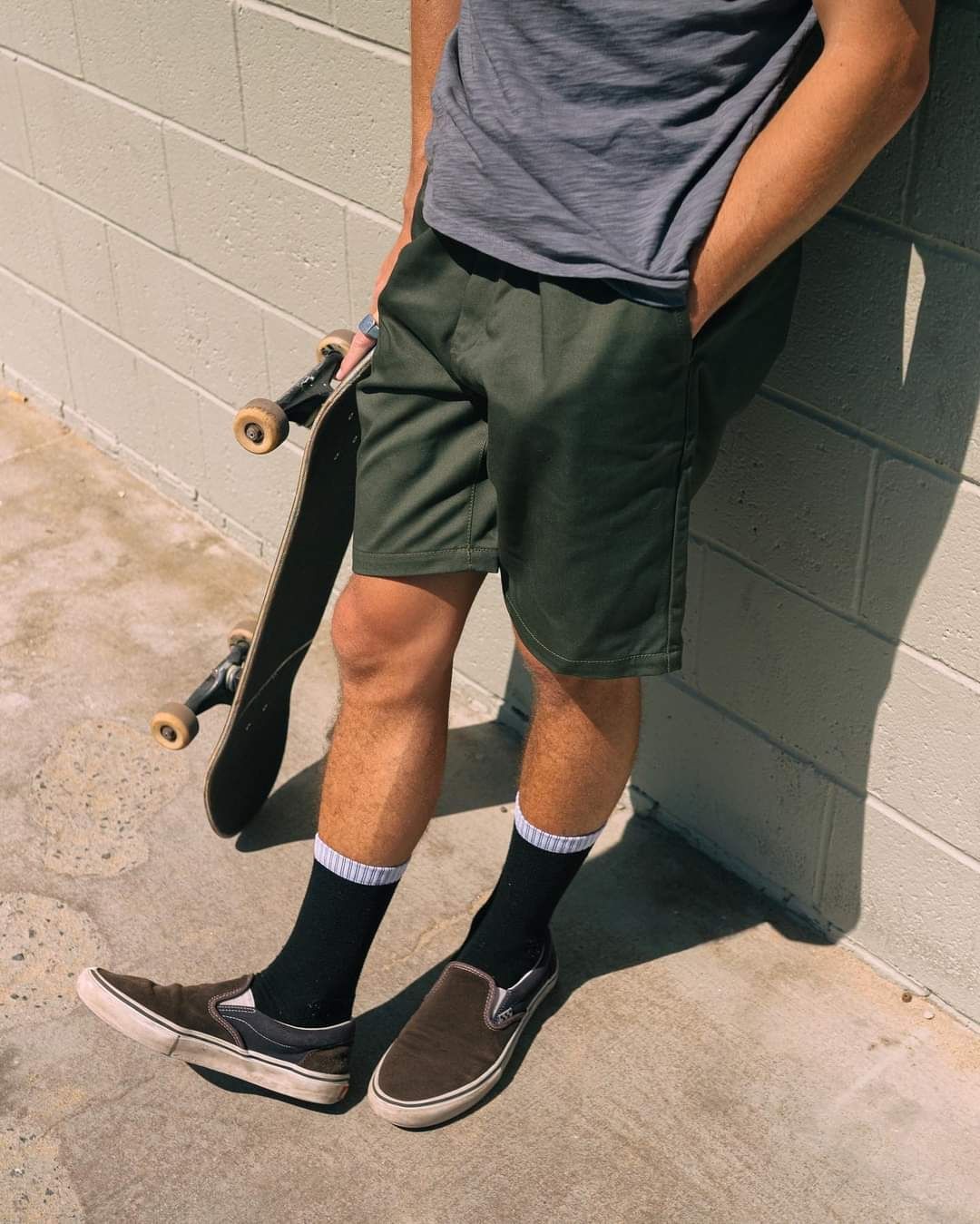 Workwear Chino Shorts Olive