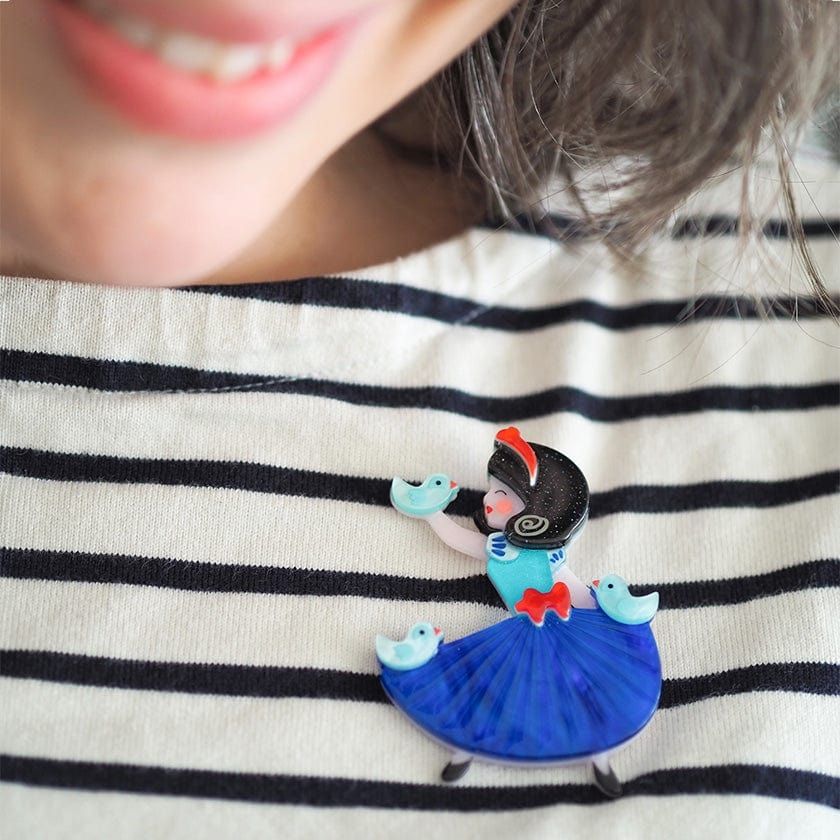White As Snow Brooch