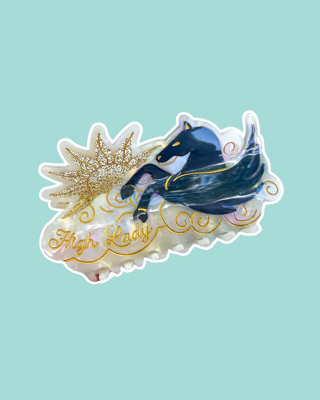 High Lady Of The Day Court Hair Claw Clip