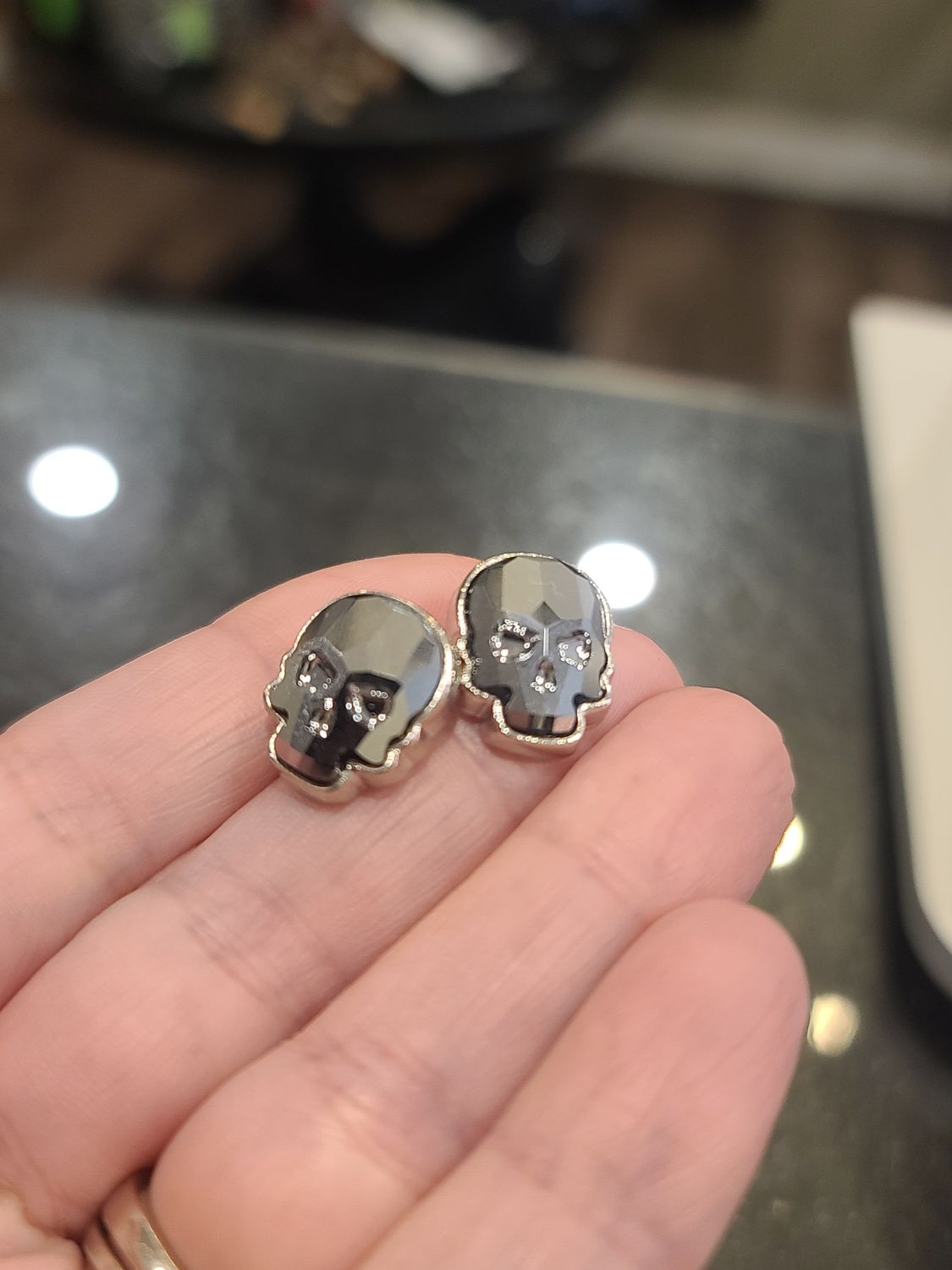 Swarovski Skull Earrings Swarovski Crystal Skull Earrings