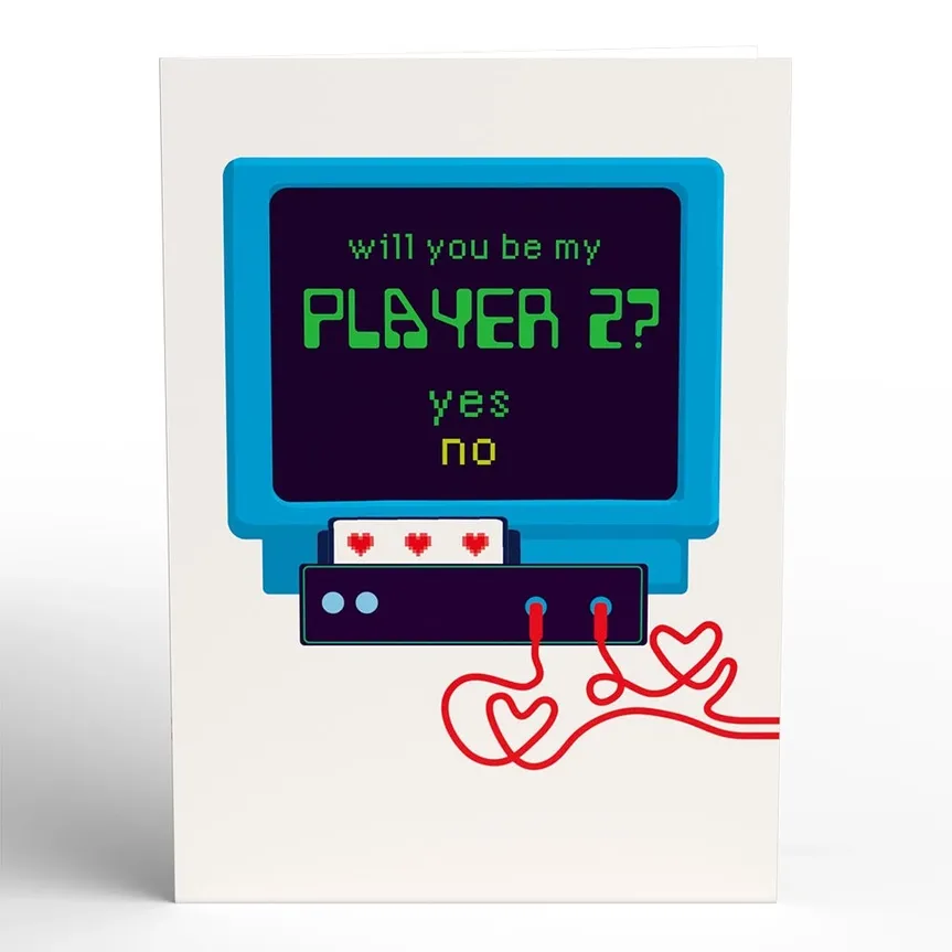 Gamer Love Pop Up Card