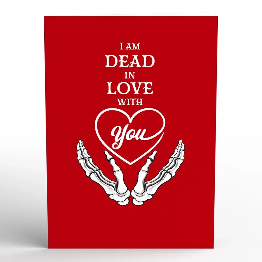 Dead In Love With You Pop-Up Card
