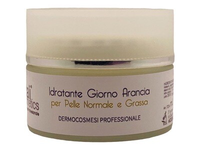 Crema viso idratante opacizzante per Pelli Normali e Grasse con Arancia ml 50