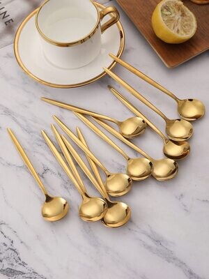 Gold spoon set