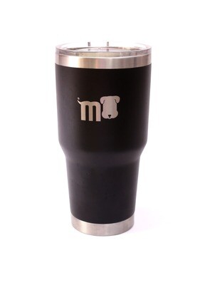 Vaso en acero inox de 30 onzas con tapadera.