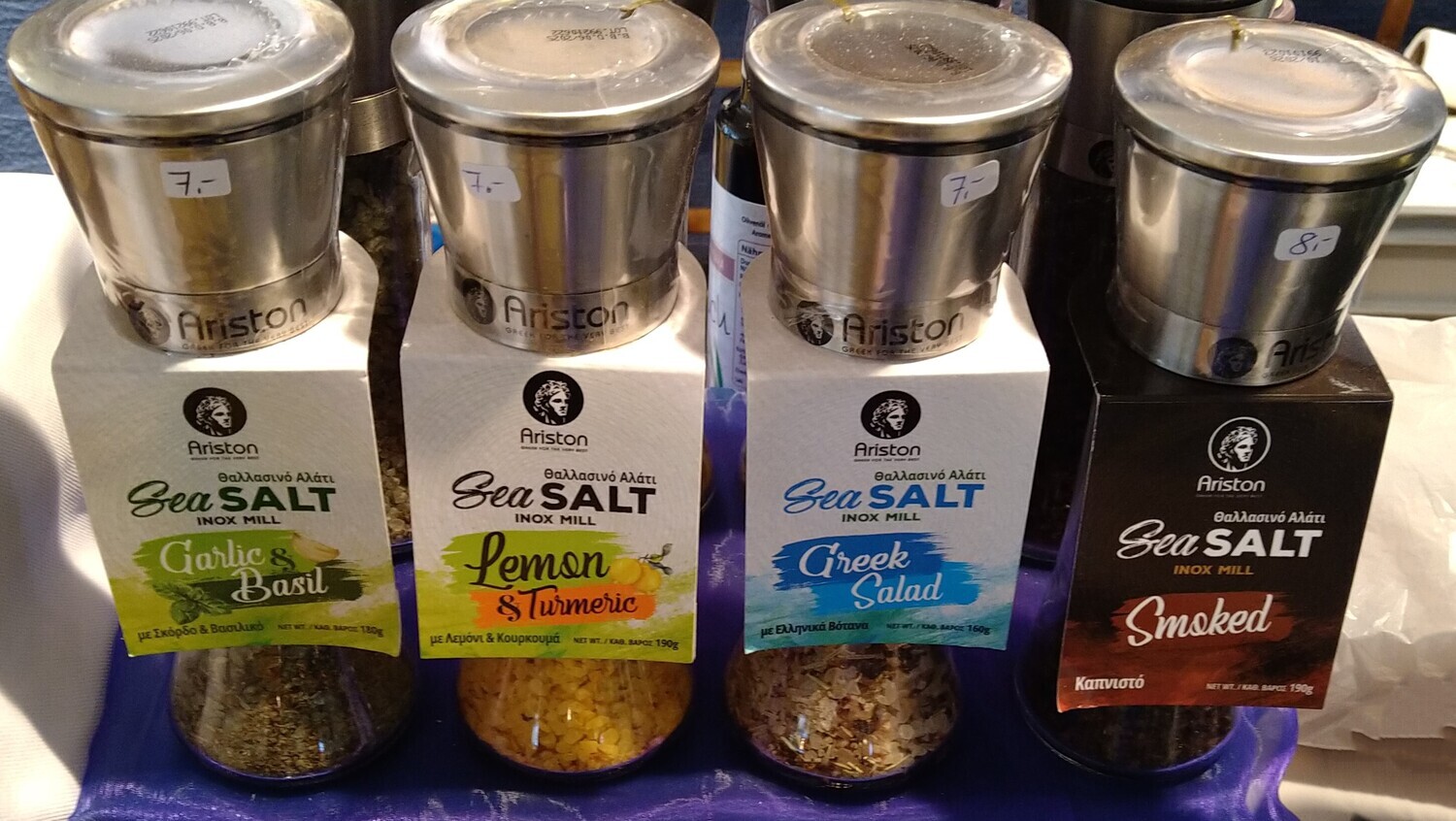 Meersalz mit verschiedenen Aromen