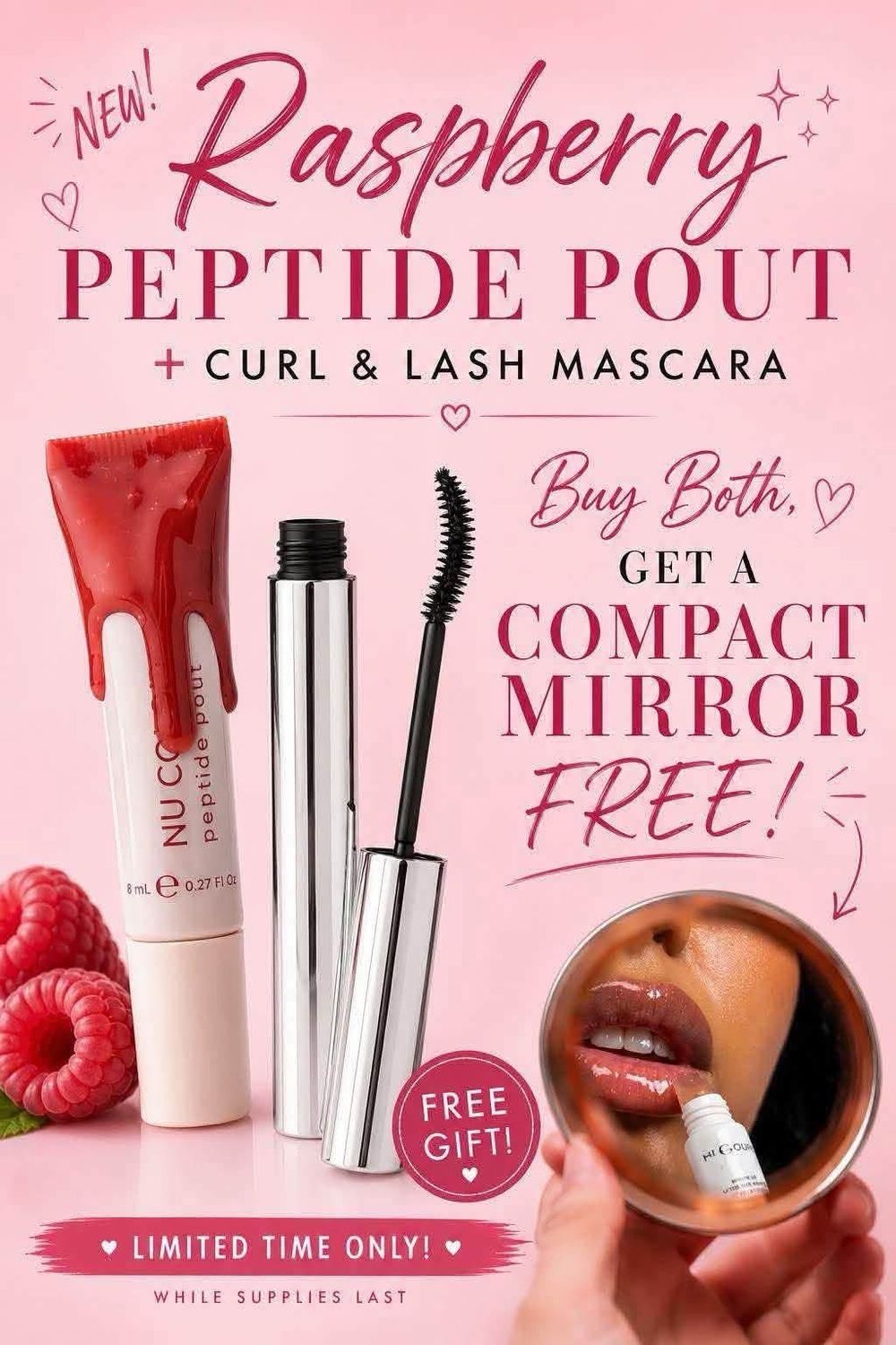 Peptide Pout + Mascara + FREE gift
