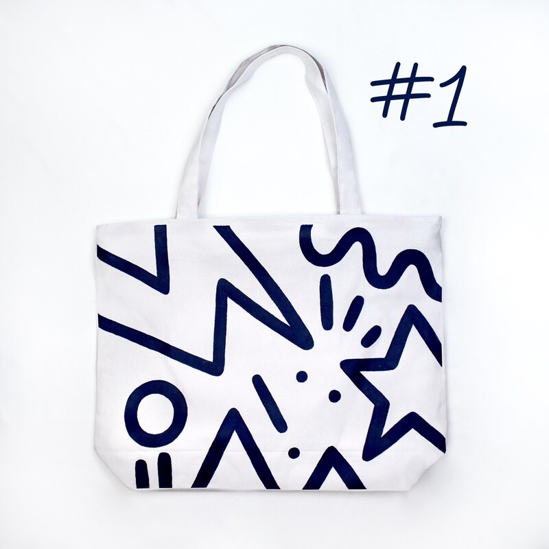Marshmallow Doodle Tote Bag  - Doodle Method Series