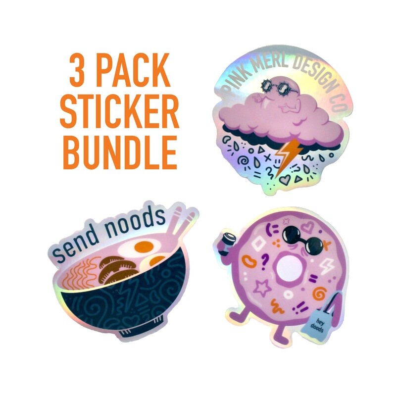 3-Pack Sticker Bundle - Doodle Method Series 3-Pack Sticker Bundle - Doodle Method Series
