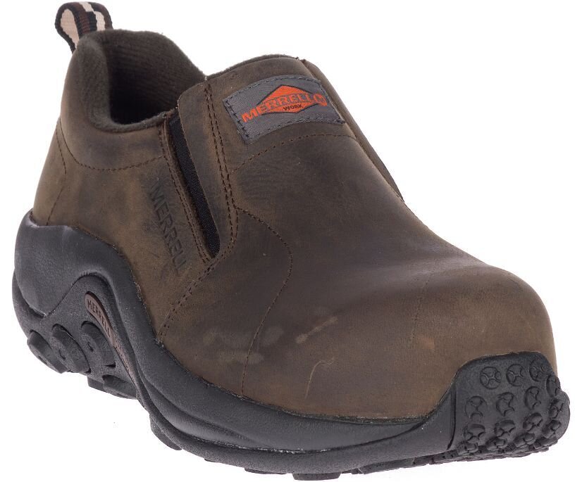 Women's Jungle Moc Leather Comp Toe Work Shoe by Merrell