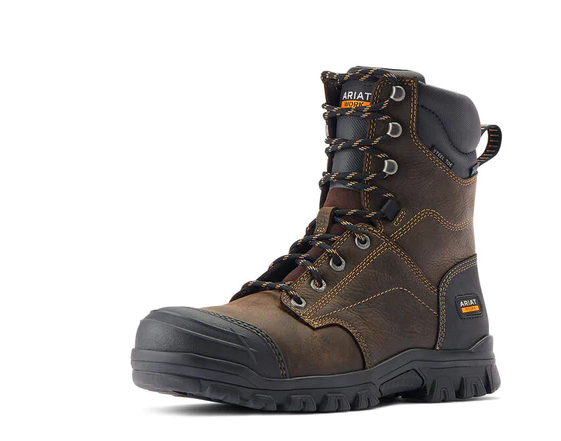 Men's Treadfast 8" Waterproof Steel Toe Work Boot by Ariat