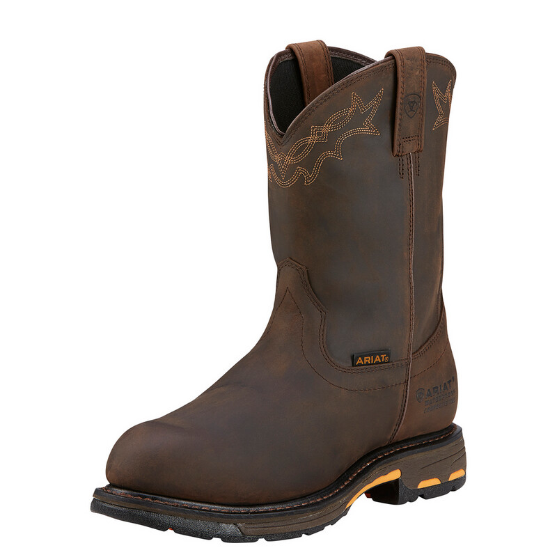 Men's Workhog Waterproof Composite Toe Pull On Boot by Ariat