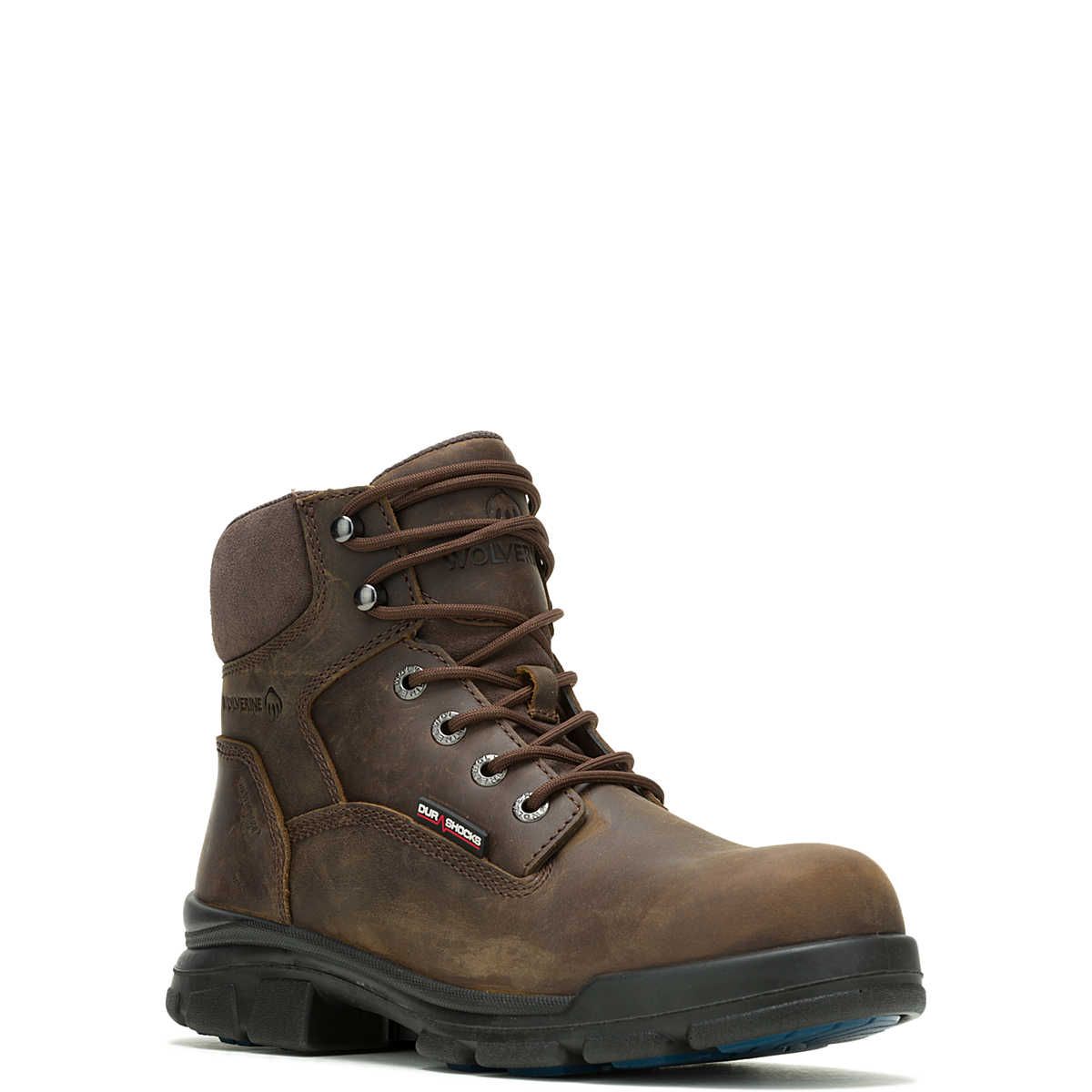 NWT Wolverine Durashock Slip Resistant 6” Work Boot | Dark Brown Size 13 Amazon.com | Wolverine Men main image 3