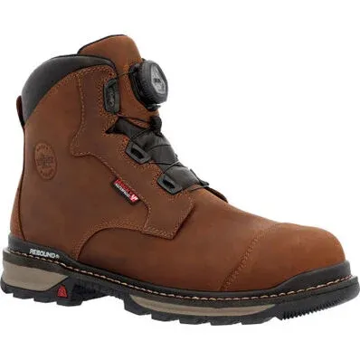 Men's Ram Horn 6" BOA Waterproof Composite Toe Work Boot by Rocky