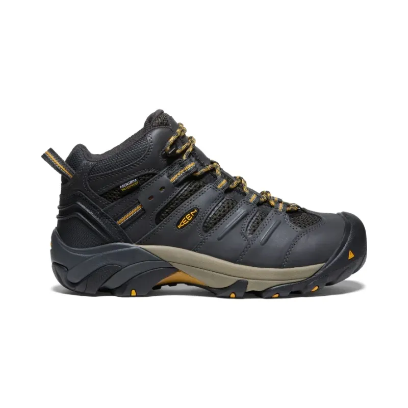 Men's Lansing Mid Steel Toe Waterproof Shoe by Keen