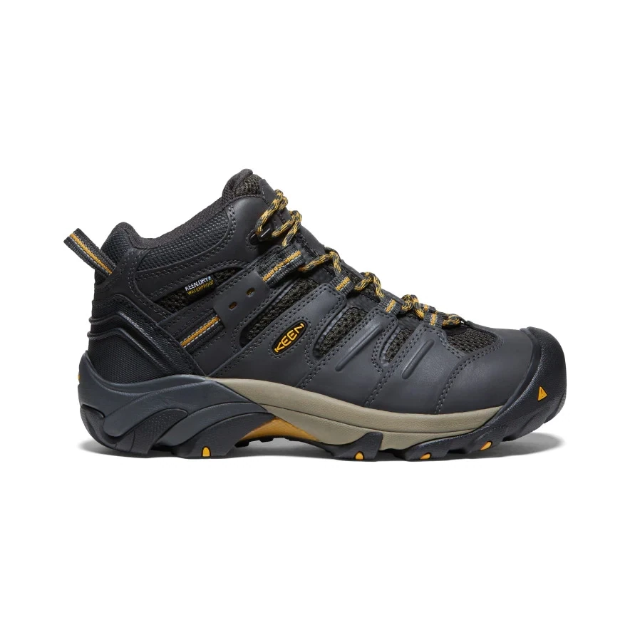 Men's Lansing Mid Steel Toe Waterproof Shoe by Keen