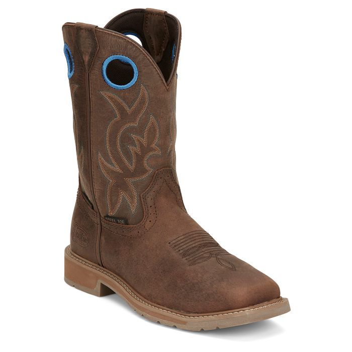 All Around 11" Waterproof Steel Toe Pull-on by Justin