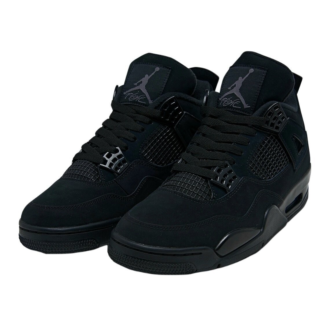 Maquinilla de afeitar brindis césped Air Jordan Retro 4 Black Cat Sneakers