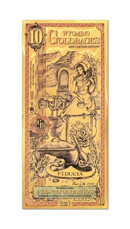 1 - Wyoming Goldback, Fiducia