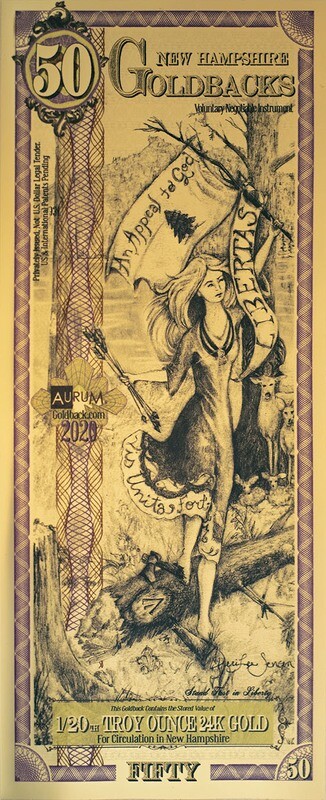 1 - New Hampshire Goldback, Libertas
