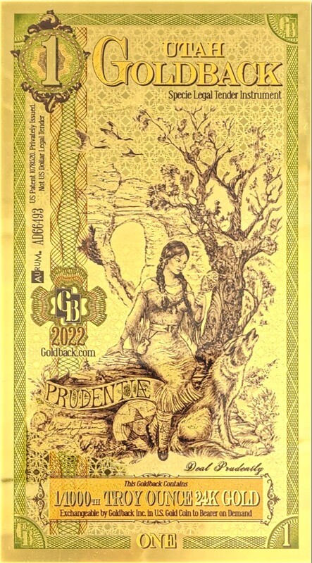 1 - Utah Goldback, Prudentia