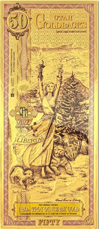 1 - Utah Goldback, Libertas