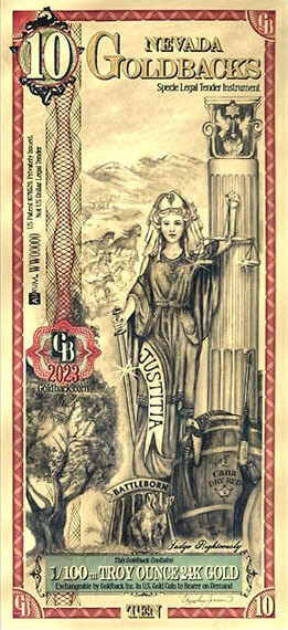 1 - Nevada Goldback, Justitia