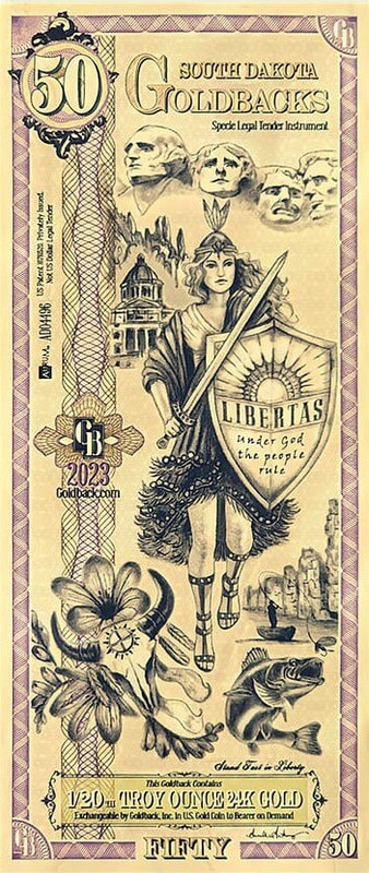 1 - South Dakota Goldback, Libertas