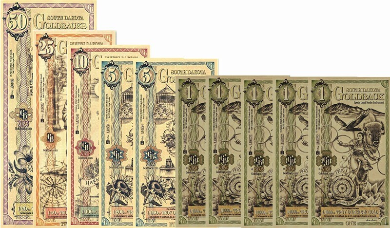 1 - South Dakota $100 Goldback Bundle