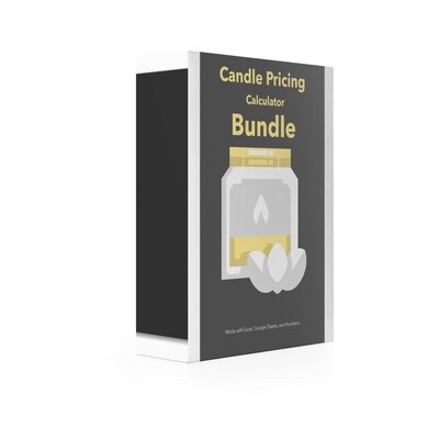 Candle Pricing Calculator Spreadsheet Bundle