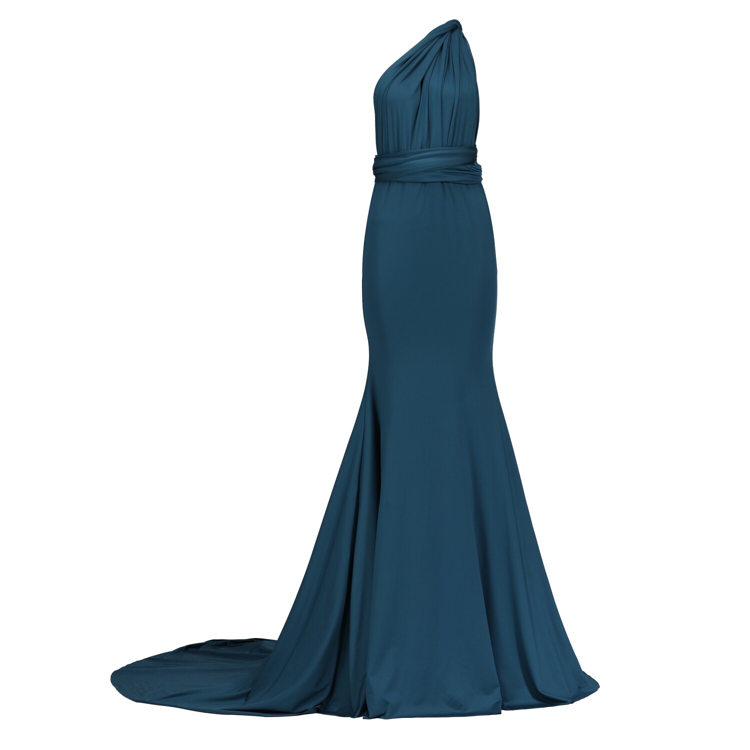 Teal Fishtail Multiway Dress