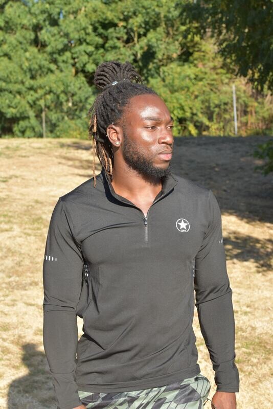 Men's Gym Workout Training Running Soccer Men's Sport long sleeves T-shirt for Men