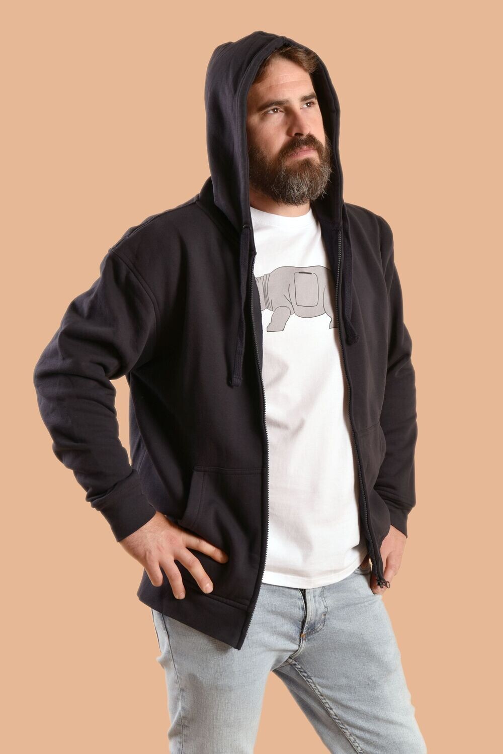 Sudadera con cremallera UNISEX