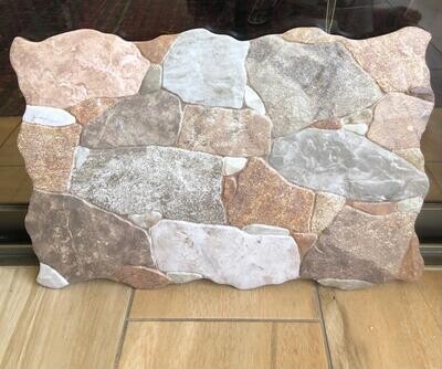 $ 17.990 M2 FACHALETA GRES PORCEL. PETRA GRAFITO MATE 34X50 CMS  CAJA 1,19 M2