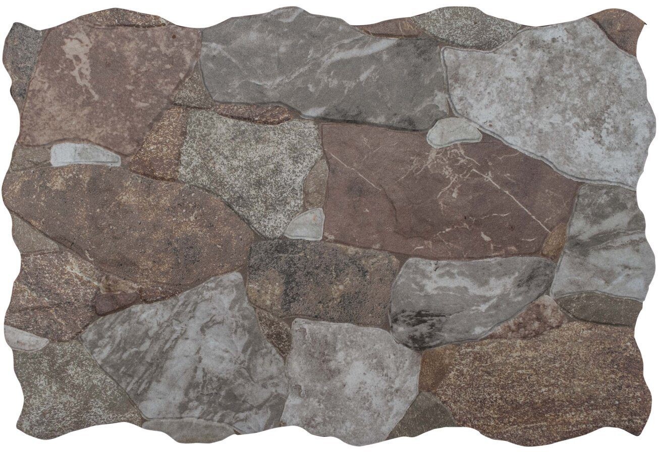 $ 17.990 M2 FACHALETA GRES PORCEL. PETRA GRAFITO BRILLO 34X50 CMS  CAJA 1,0 M2