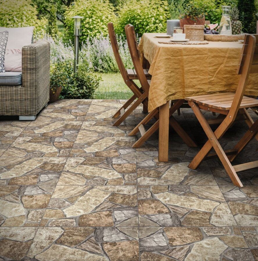 $9.990 M2 CERAMICA MIAMI BEIGE  57X57 CMS CAJA 3.3 M2