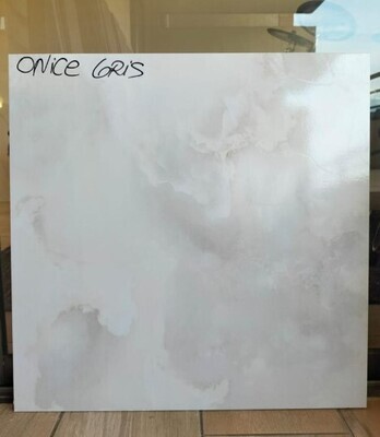 $ 14.990 M2 GRES PORCELANICO ONICE GRIS 60X60  CAJA 1.44 M2
