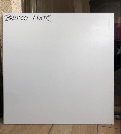 $ 9.990 M2 CERAMICA RECT. BRANCO MATE 60X60  CAJA 2.5 M2