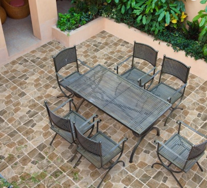 $7.990 M2 CERAMICA RIVOLI TERRA 46X46 CMS  CAJA 2,58 M2