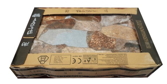 $ 17.990 M2 FACHALETA GRES PORCEL. MONCAYO MIX 34X50 CMS  CAJA 1,19 M2