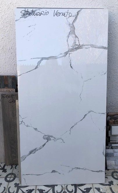 $18.990 M2 PORCELANATO PULIDO STATUARIO VENATO 60 X 120  CAJA 1,44 M2