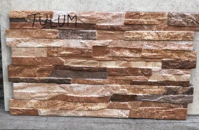 $ 13.990 M2 FACHALETA  GRES PORCEL. OASIS TULUM 31X54 CMS  CAJA 1,51 M2
