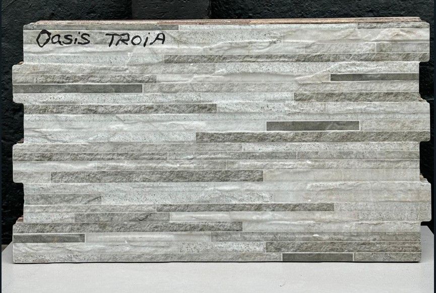 $ 13.990 M2 FACHALETA  GRES PORCEL. OASIS TROIA 31X54 CMS  CAJA 1,51 M2