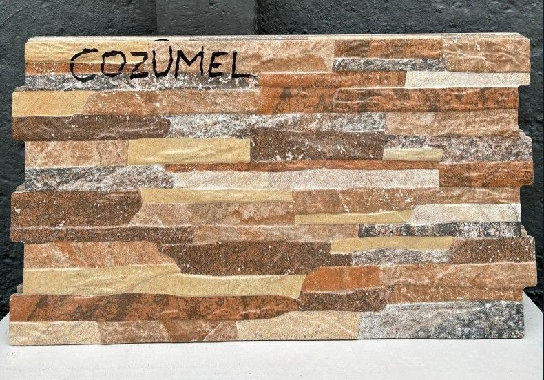 $ 12.990 M2 FACHALETA  GRES PORCEL. OASIS COZUMEL 31X54 CMS  CAJA 1,51 M2