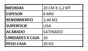 $9.990 M2  PISO FLOTANTE  8.0 MM NIBORG 20 CM X 1.2 MT CAJA  2,44 M2