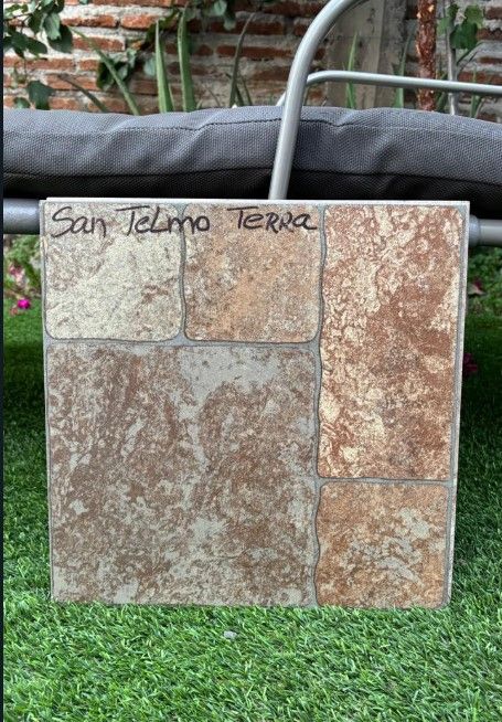 $ 7.990 M2 CERAMICA SAN TELMO TERRA 35X35 CMS  CAJA 2.2 M2