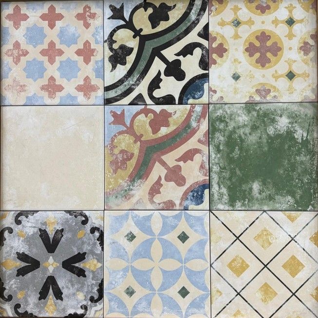 $ 19.990  PORCELANATO MOSAICOS GARDEN 20X20  RINDE  1.2 M2