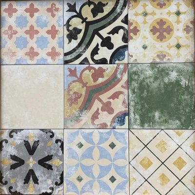 $ 19.990  PORCELANATO MOSAICOS GARDEN 20X20 CMS CAJA  1.2 M2