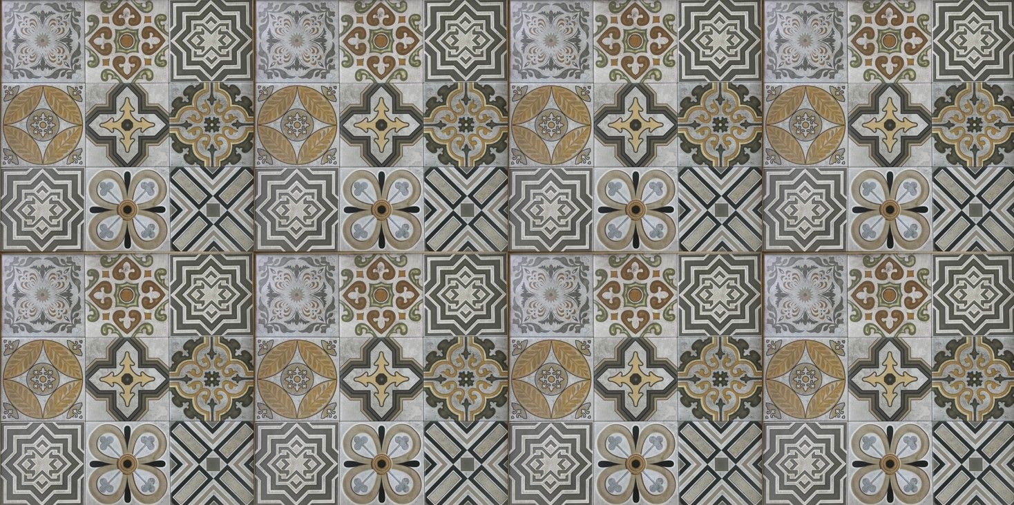 $ 19.990  PORCELANATO MOSAICOS ZARAGOSA 20X20 CMS   CAJA  1.2 M2